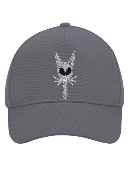 Mimozemská kočka kšiltovka baseballka Graphite grey