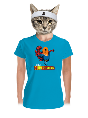 Moje superhrdinka dámské sportovní tričko Blue Atol