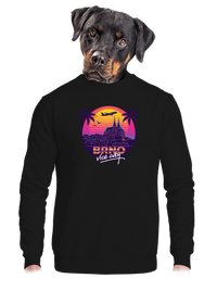 unisex mikina bez kapuce