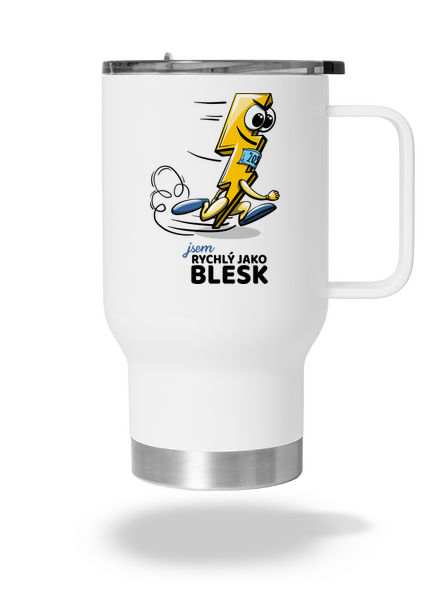 Rychlý jako blesk termohrnek White