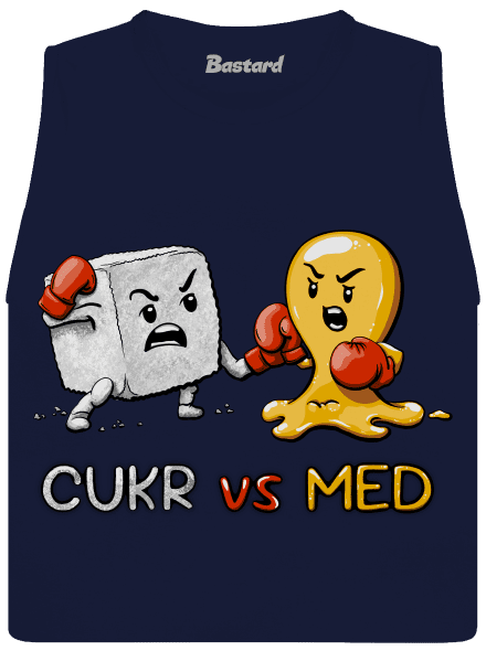 Cukr vs. med dámské tílko volné Navy