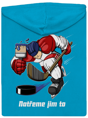 Natřeme jim to - Hokej dámská mikina na zip Blue Atol