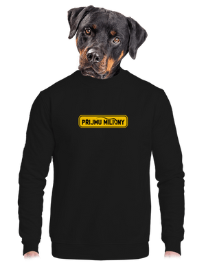 unisex mikina bez kapuce