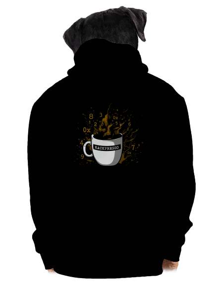 Hackpresso  pánská mikina na zip Black
