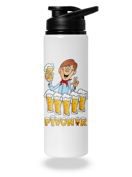 Pivonýr a pivonýrka lahev na vodu White