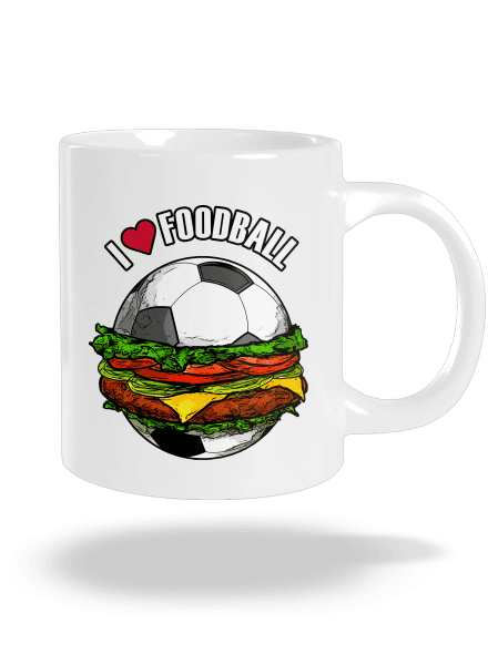 Foodball velký hrnek White