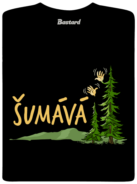 Šumává dětské tričko Black