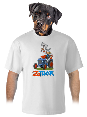 ZeThor unisex tričko oversized White