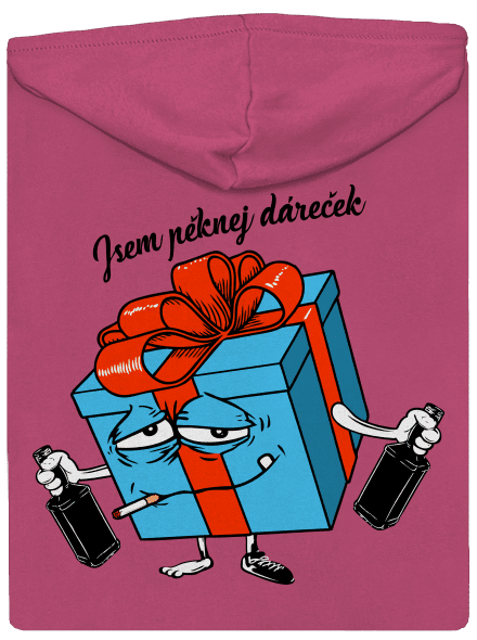 Dáreček dámská mikina na zip Magenta