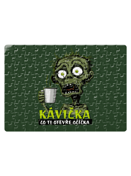 Zombie kávička puzzle White
