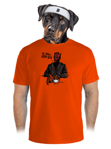 Jsem sith pánské sportovní tričko Neon Orange