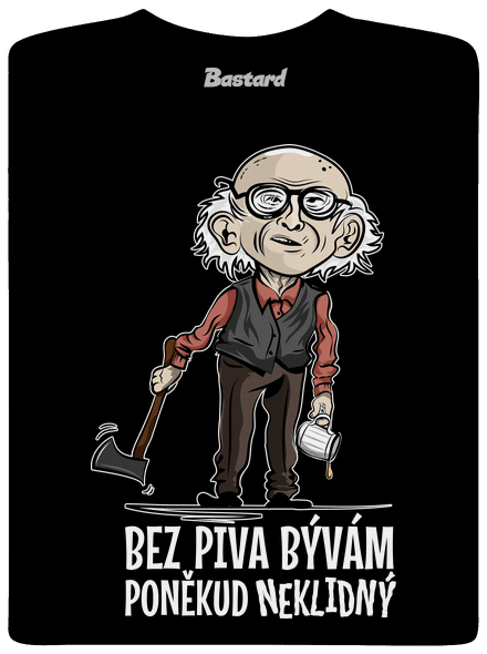 Neklidný bez piva pánské dlouhý rukáv Black