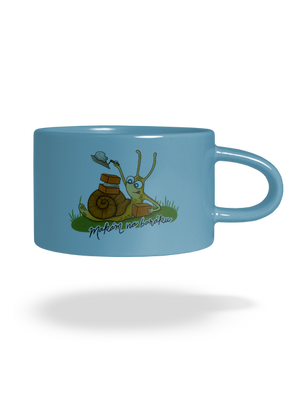 Makám na baráku hrnek makronka Blue Macaron