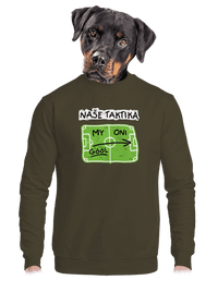 unisex mikina bez kapuce