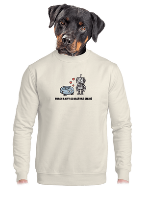 unisex mikina bez kapuce