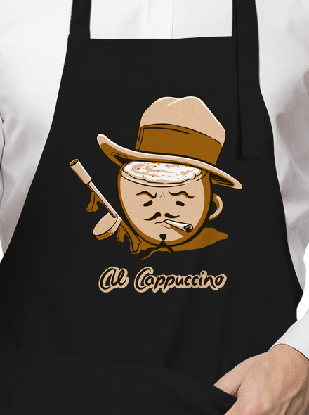 Al Cappuccino zástěra Black