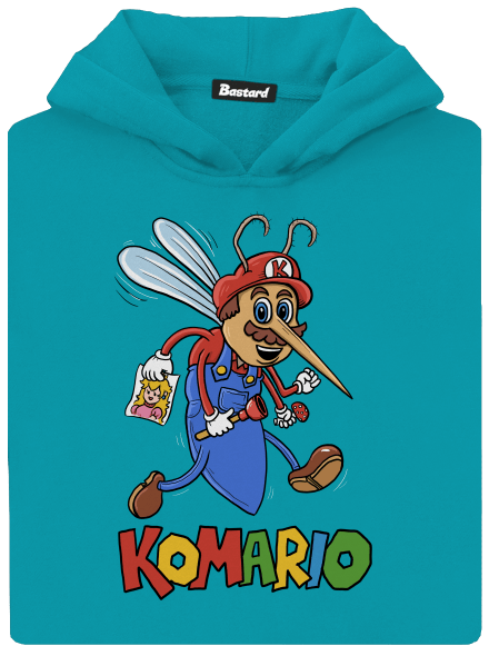 Komario dětská mikina klokanka Hawaiian Blue