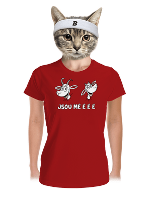 Kozy Jsou méééé dámské sportovní tričko Red Mal