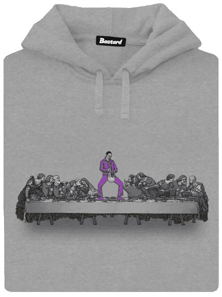 Jesus a Lebowski pánská mikina klokanka Light Melange