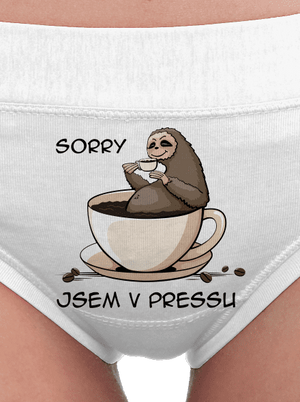 V pressu dámské kalhotky White