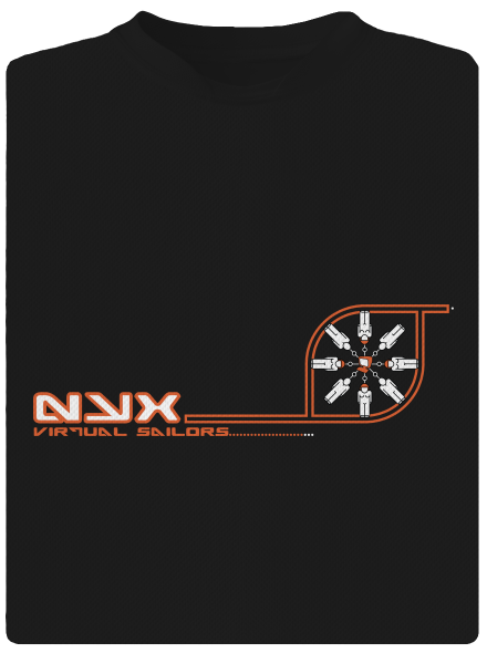NYX Virtual Sailors dětské sportovní tričko Black