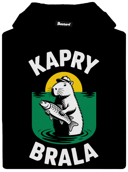 Kapry brala pánská mikina klokanka Black