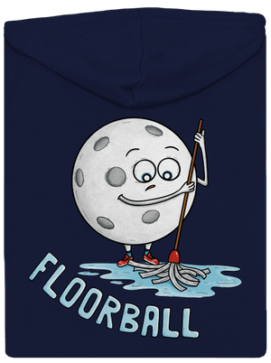 Floorball pánská mikina na zip Navy
