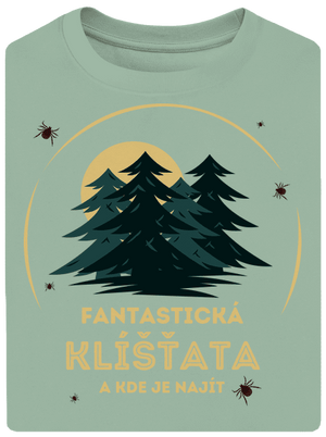 Fantastická klíšťata unisex tričko oversized Sage