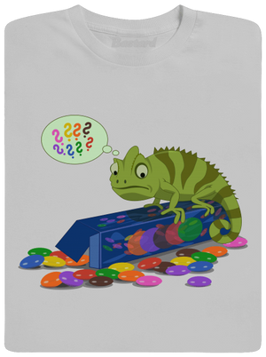 Zmatený chameleon pánské tričko Pacific Grey