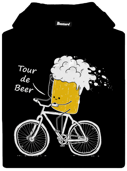 Tour de beer dámská mikina klokanka Black