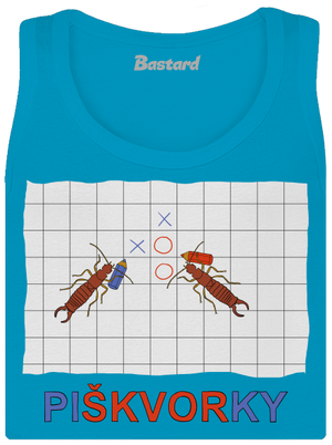 Škvoří piškvorky dámské tílko klasické Blue Atol