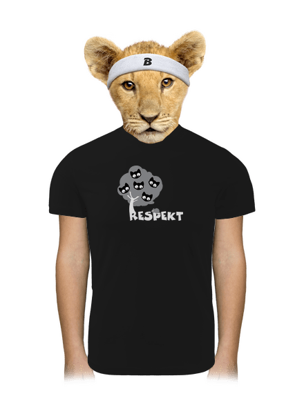 Respekt dětské sportovní tričko Black