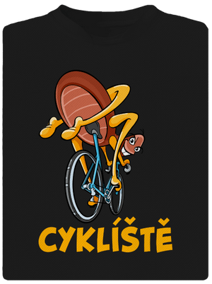 Cyklíště dětské sportovní tričko Black