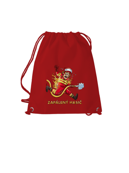 Zapálený hasič a hasička vak Red Mal