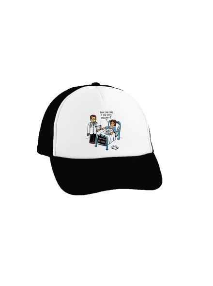 Diagnóza učitelka kšiltovka truckerka Black cap