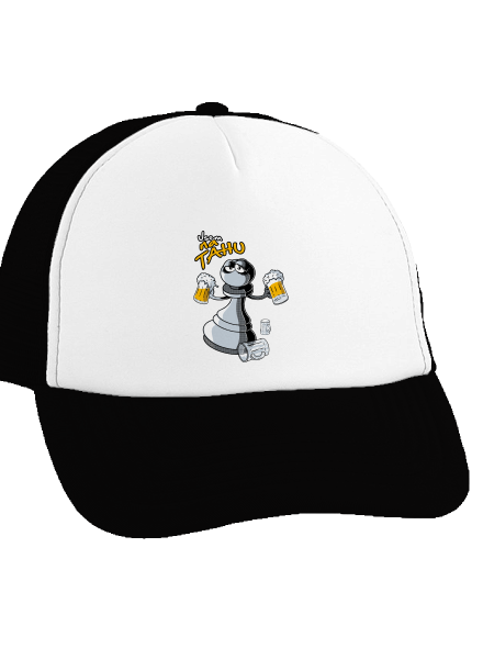 Na tahu kšiltovka truckerka Black cap