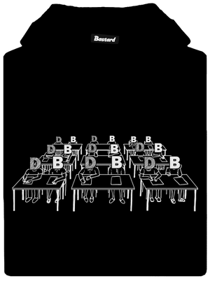 Cimrman: Debil, blbeček pánská mikina klokanka Black