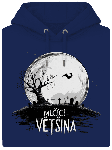 Mlčící většina unisex mikina premium Navy
