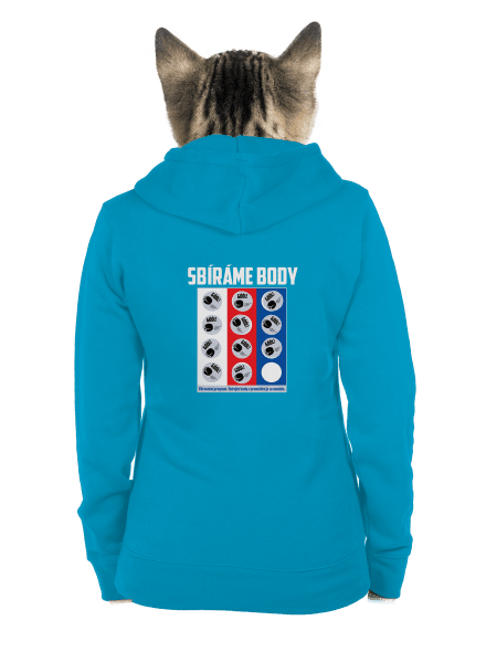 Sbíráme body - hokej dámská mikina na zip Blue Atol