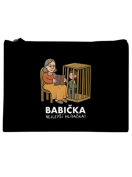 Babička hlídačka taštička Black