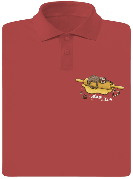 Miluju válení pánská polokošile Burgundy