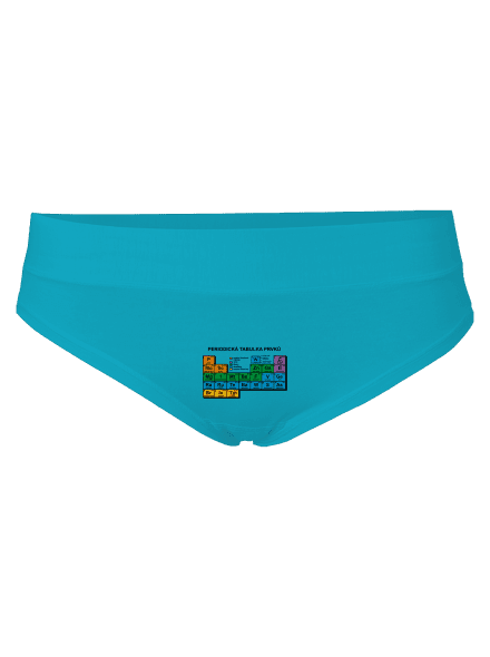 Periodická tabulka dámské kalhotky Turquoise