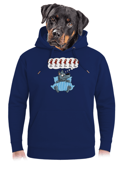 Vlčí nespavost unisex mikina premium Navy
