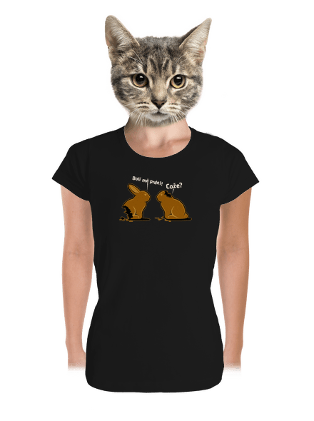 Bolí mě prdel dámské tričko premium Black