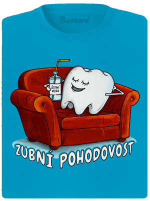 Zubní pohodovost dámské sportovní tričko Blue Atol