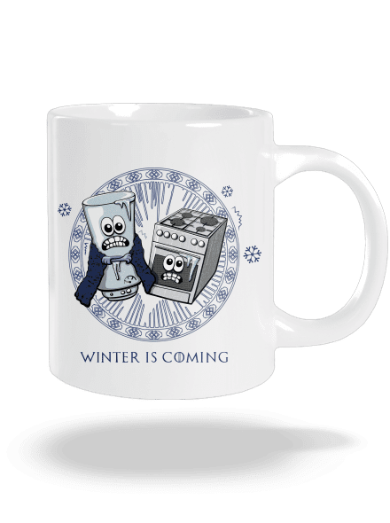 Winter is coming velký hrnek White