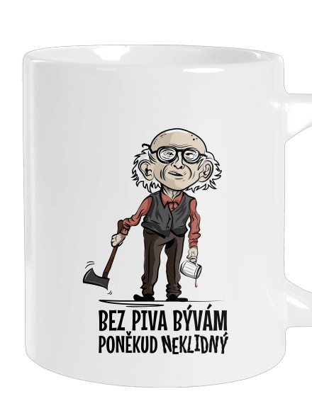 Neklidný bez piva velký hrnek White