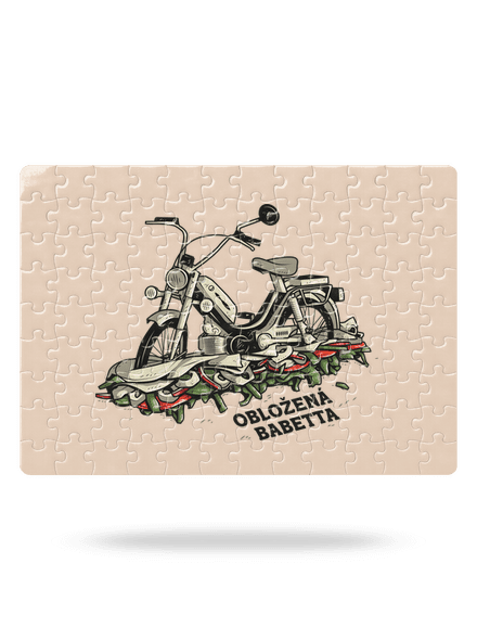 Obložená Babetta puzzle White