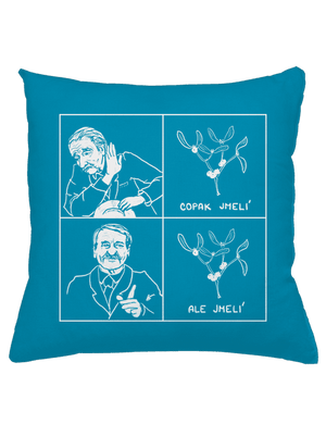 Cimrman: Copak jmelí polštář Blue Turquoise