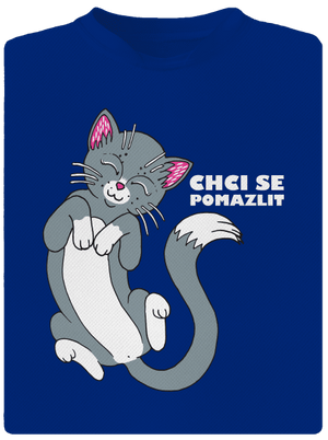 Chci se pomazlit pánské sportovní tričko Royal Blue Mal